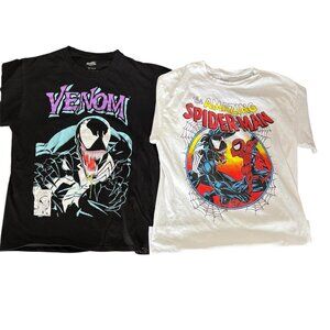 Marvel Venom and Spiderman Tshirt set of 2.  Size M